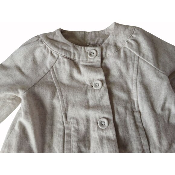 Janie and Jack Wool Blend  Lined Jacket Ruffle Hem 12 24 Mo Wool Viscose Blend - Picture 4 of 12